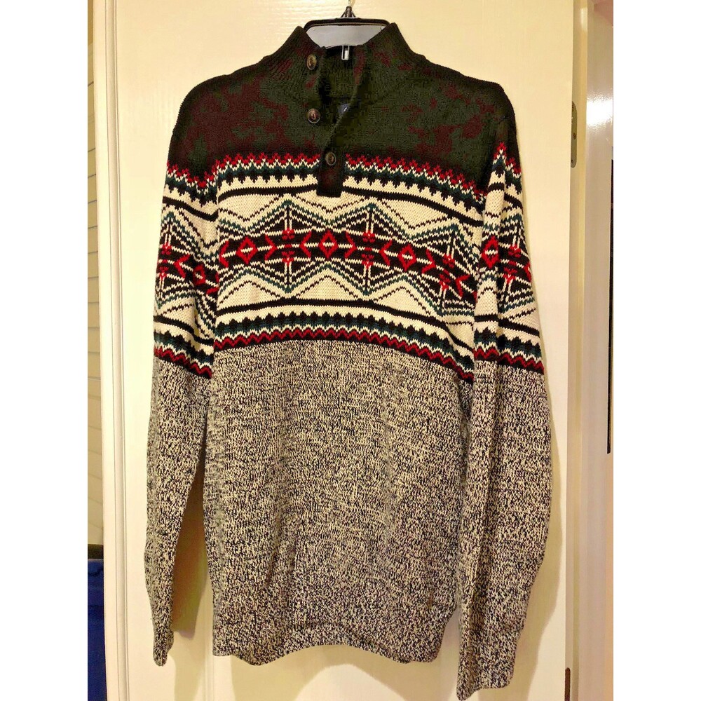 NWT Men's Chaps Lead Table XL Sweater